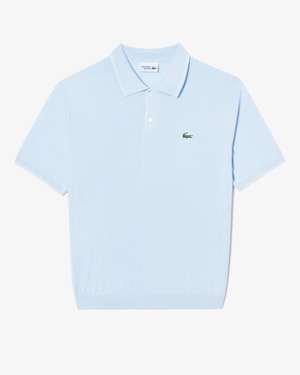 컬러티핑 반팔 폴로 스웨터