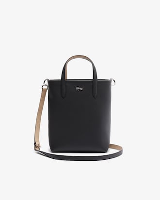 안나 탑지퍼 세로형 크로스백