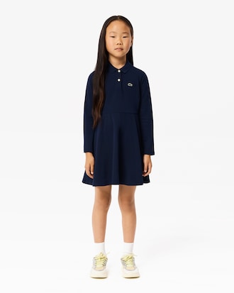 베이직 긴팔 피케 원피스