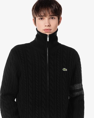 케이블 집업 가디건