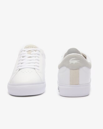 Powercourt (파워코트) 로고 텅 레더 스니커즈