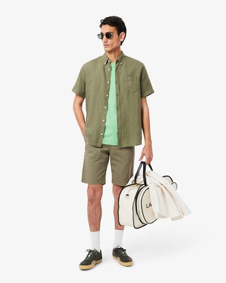 린넨 반팔 셔츠