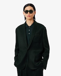 실키 개버딘 숄 라펠 재킷