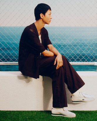 남성 Club-Low 레더 스니커즈