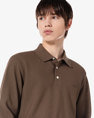 피케조직 카라 스웨터 폴로