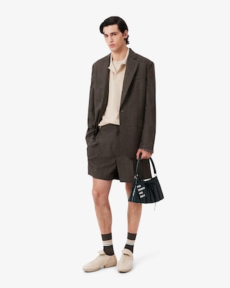 남성 테일러드 울 블렌드 버뮤다