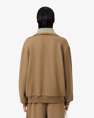 더블 페이스 집업 칼라 스웨트셔츠