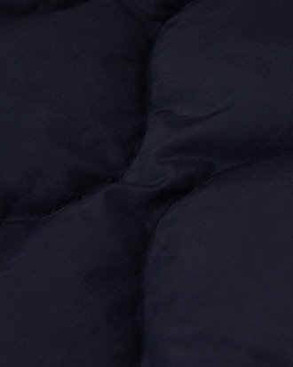 물결 퀼팅 코듀로이 카라 중힙 다운