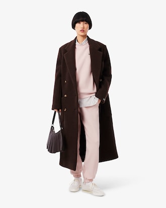 더블페이스 피케 크루넥 스웻셔츠