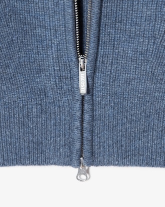 립 조직 풀집업 가디건