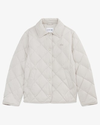 다이아퀼팅 경량 카라 다운