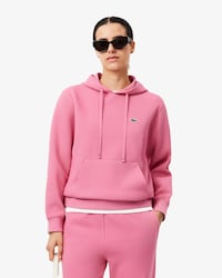 더블페이스 피케 후드 스웻셔츠