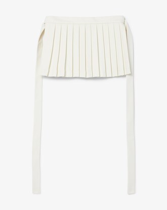 버진울 플리츠 미니 스커트