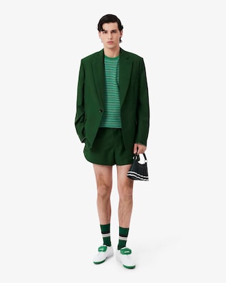 남성 헤비 스트라이프 슬림 티셔츠