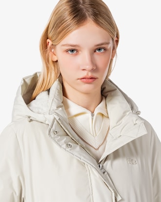 롱 기장 코트형 다운