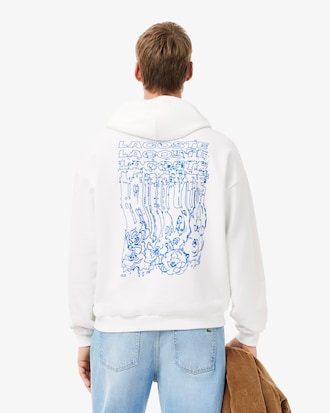 플라워 후드 풀오버 스웻셔츠