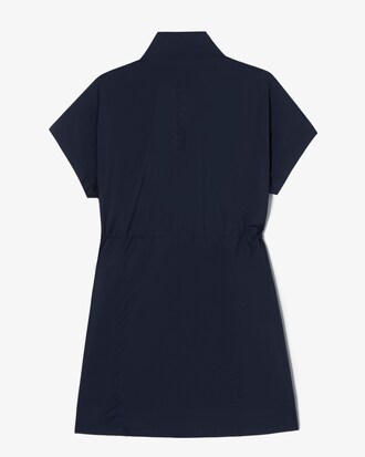 레이어링 집업 우븐 드레스