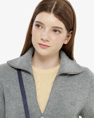 립조직 풀집업 가디건