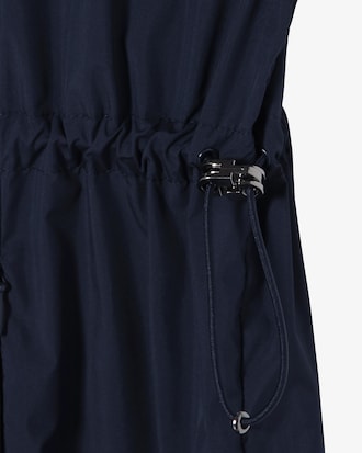 레이어링 집업 우븐 드레스