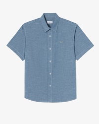 샴브레이 반팔 셔츠