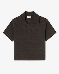 크로셰 스웨터 폴로 셔츠