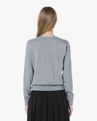 브이넥 소프트 울 가디건