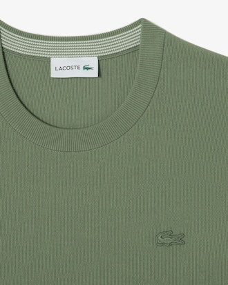 솔리드 반팔 크루넥 스웨터