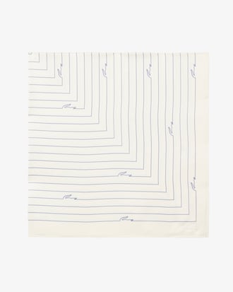 크로코 라인 새틴 스카프