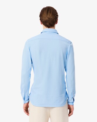 슬림핏 저지 솔리드 셔츠