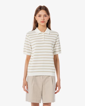 스트라이프 스웨터 폴로 셔츠