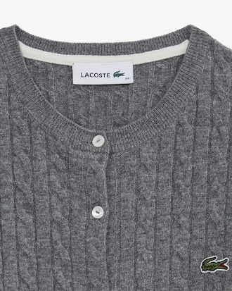 케이블 크루넥 가디건