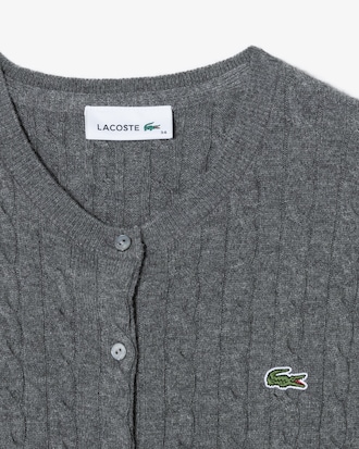 케이블 크루넥 가디건