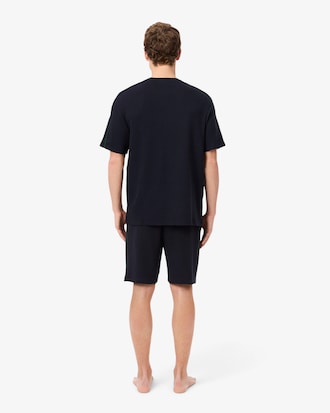 텍스처 니트 라운지 웨어 반바지