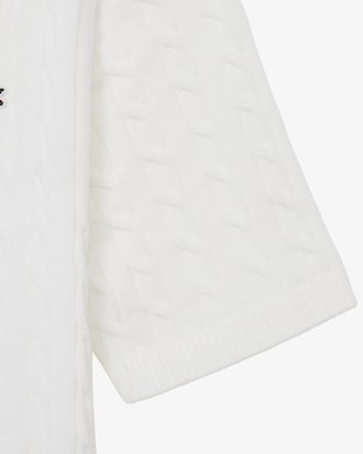 케이블 반팔 폴로 가디건