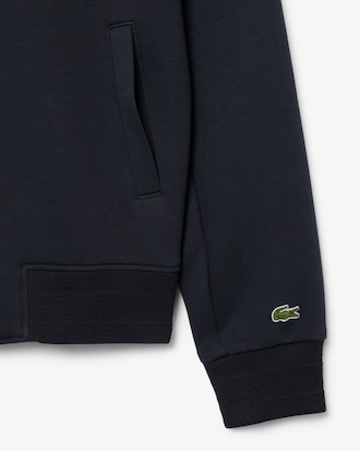 L 뱃지 래글런 소매 카라 스웻 점퍼