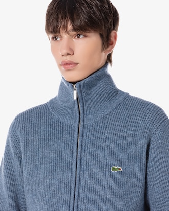 립 조직 풀집업 가디건