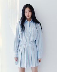 포플린 스트라이프 쇼츠