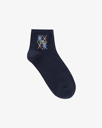 남성 아가일 앵클 양말