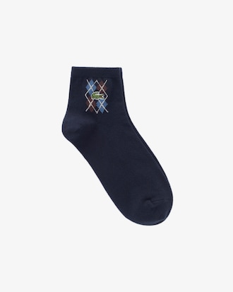 남성 아가일 앵클 양말