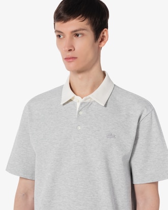 오버핏 밀라노 배색 카라 폴로 셔츠