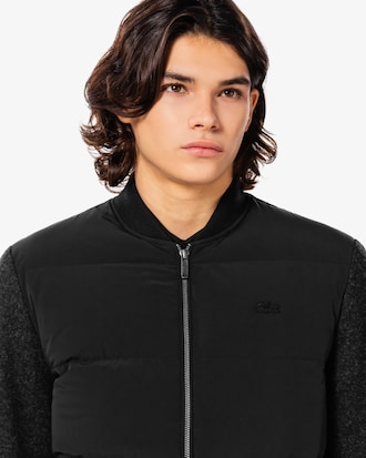 울 저지 하이브리드 자켓