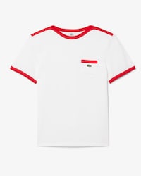 TOP TIER 배색 반팔 티셔츠