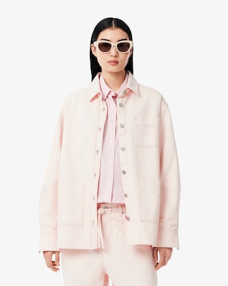 오버사이즈 컬러데님 셔츠 자켓