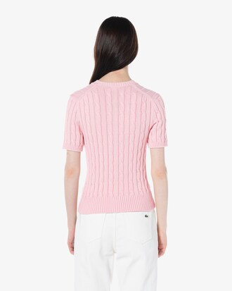 케이블 반팔 가디건