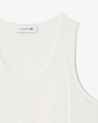 메쉬 슬리브리스 스웨터