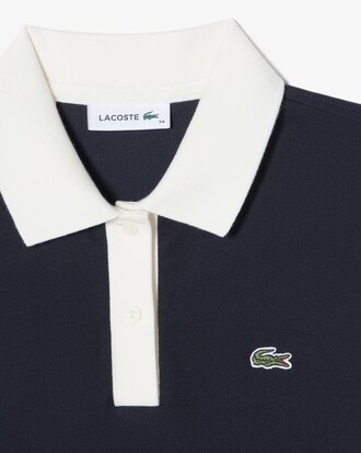 슬림핏 롱기장 피케 드레스