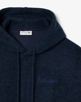 PARIS PACK 플란넬 후드 풀오버 스웻셔츠