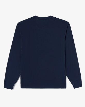 뱃지 매치 긴팔 티셔츠