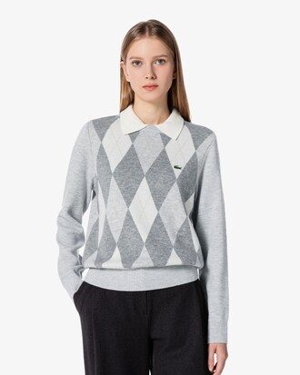 카라 탈부착 크루넥 스웨터