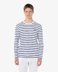 긴팔 솔리드/스트라이프 티셔츠